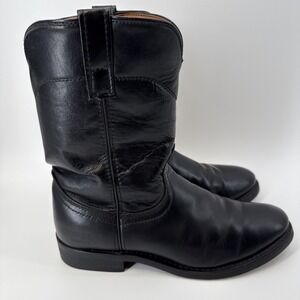 Roper Guide Gear Boots Black‎ Leather Men's Size 9 Keen Insoles